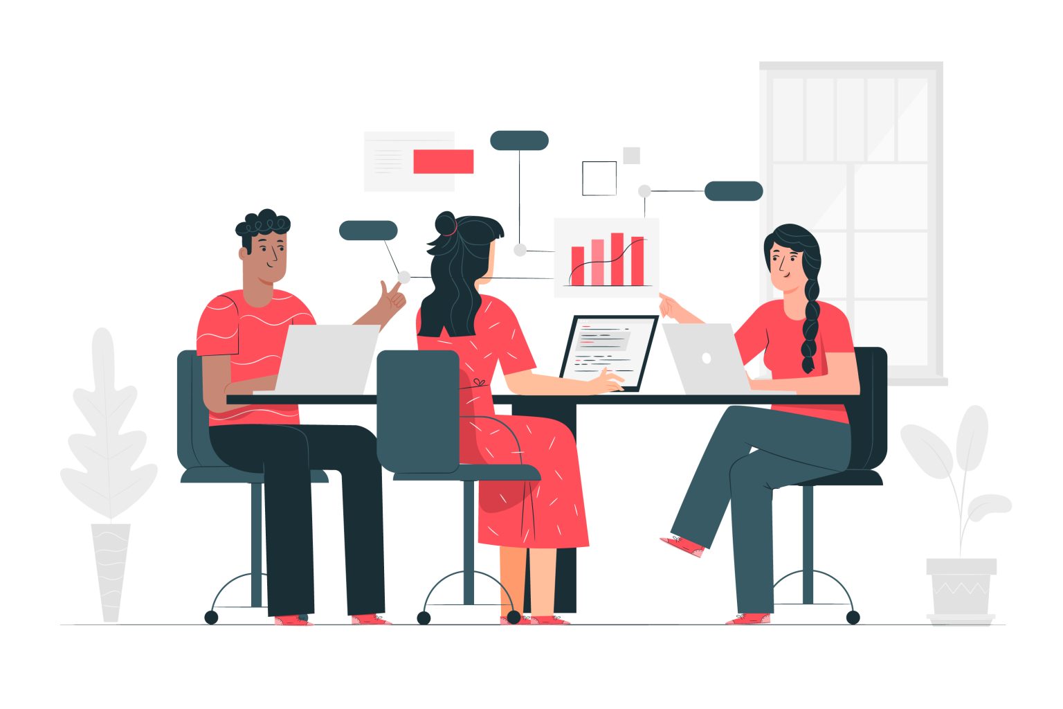 Team learning together